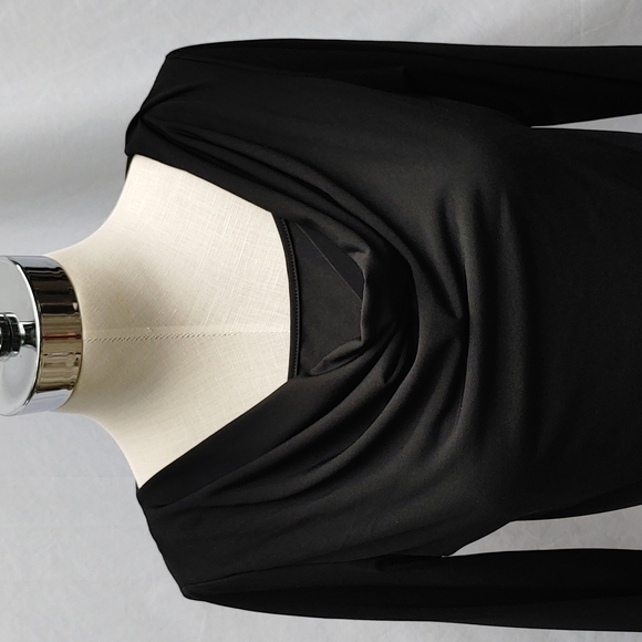 Black top & long pleated skirt set, top S, skirt M, NWT - Picture 5 of 10